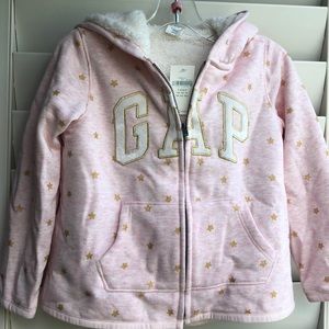 4T NWT babyGap Logo Sherpa-Lined Hoodie